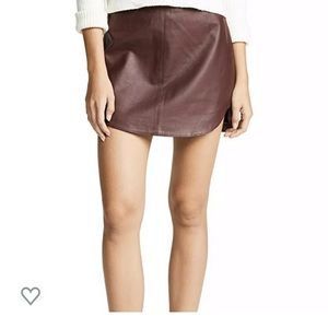 NWT BB Dakota Conrad Leather skirt 2